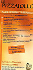 Le Pizzaiollo menu