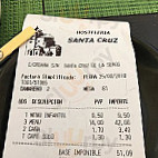 Santa Cruz De La Seros menu