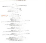 Le Charentonneau menu