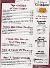 Mr. Wahoo's menu