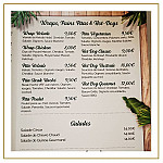 Chic Moriani Plage menu