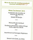 Hotel Restaurant du Donjon menu