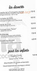 Le Bahia menu