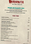 Habanita - Cafe, Bistro, Restaurant menu