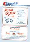 Le Comptoir General menu