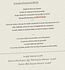 Le Bouche B menu