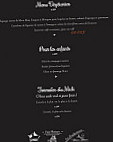 Le Clos Saint Martin menu