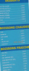 Chez Dédé menu