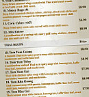 siam sensations menu