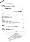 Le Bellevue menu