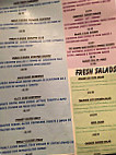 A J's Salt Docks menu