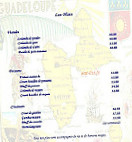 L'océan Bleu menu