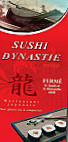 Sushi Dynastie menu