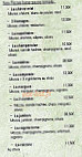 La Jogasse menu