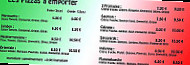 Argelès Cybercafé menu