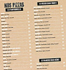 Presto Pizza menu