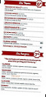 Lazzaro Pizza menu