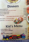 Generations Pizza menu