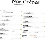 A la Crepe Rit menu