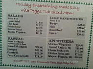 Peggs On The Blvd menu