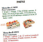 Sushi Time menu