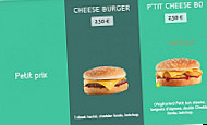 Speed Burger menu