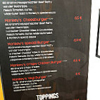 Monkey´s Burger menu