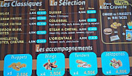 La Cravate menu