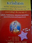 Krishna menu