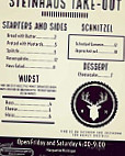 Das Steinhaus menu