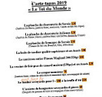 Le Toi Du Monde menu