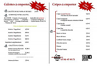 Creperie Breizh menu