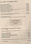 Le Bistro Francais menu