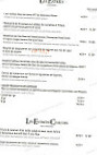 La Pagode menu