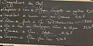 L' Aiguillon menu