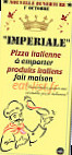 Imperiale menu