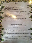 Thai Thai menu