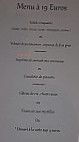 Le Vieux MarchÉ menu