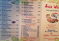 Asia Wok menu