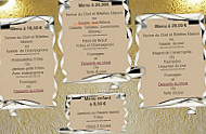 Les 2 Caves menu