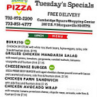 Big Mike's Pizza menu