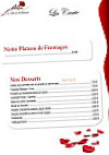 Le Clos De La Roseraie menu