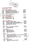 La Chaîne d'Or menu