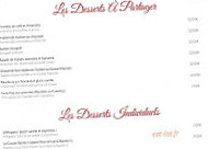 Le Grand Balcon menu