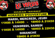 Le Virus Pizza menu