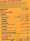 Les Folies Glacées menu