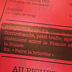 La Bricotte menu