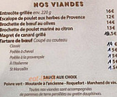 Le Petit Bistrot La Duranne menu