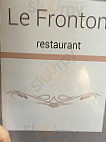 Le Fronton menu