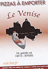 Le Venise menu